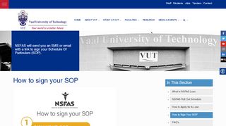 
                            8. How to sign your SOP – Vaal University of Technology