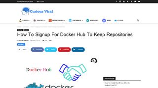 
                            9. How To Signup For Docker Hub - Cubic techie