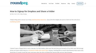 
                            2. How to Signup for Dropbox and Share a Folder | Web Apps - Roundpeg
