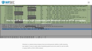 
                            7. How to sniff WordPress login credentials with Wireshark over an HTTP ...
