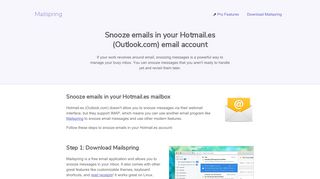 
                            8. How to snooze emails in your Hotmail.es (Outlook.com) email account