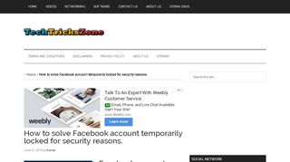 
                            13. How to solve Facebook account temporarily locked for security ...