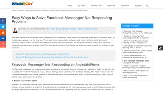 
                            12. How to Solve Facebook Messenger Not Responding Problem?