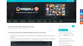 
                            6. How to Solve No Internet Access - MEmu Android Emulator