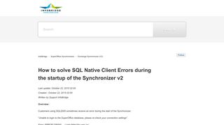 
                            4. How to solve SQL Native Client Errors during the startup of the ...