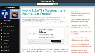 
                            5. How to Solve This Webpage has a Redirect Loop Problem - TechWelkin