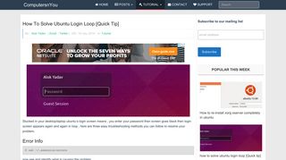 
                            12. how to solve ubuntu login loop [Quick tip] | ComputersnYou