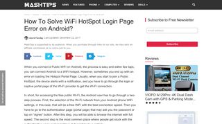 
                            3. How To Solve WiFi HotSpot Login Page Error on Android? | Mashtips