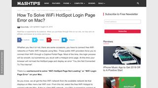 
                            4. How To Solve WiFi HotSpot Login Page Error on Mac? | Mashtips