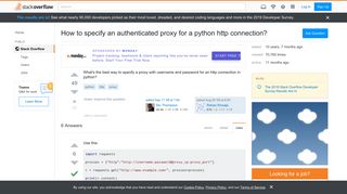 
                            2. How to specify an authenticated proxy for a python http connection ...