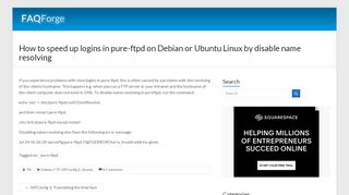 
                            3. How to speed up logins in pure-ftpd on Debian or Ubuntu Linux by ...