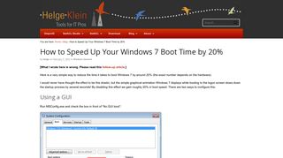 
                            10. How to Speed Up Your Windows 7 Boot Time by 20% • Helge Klein