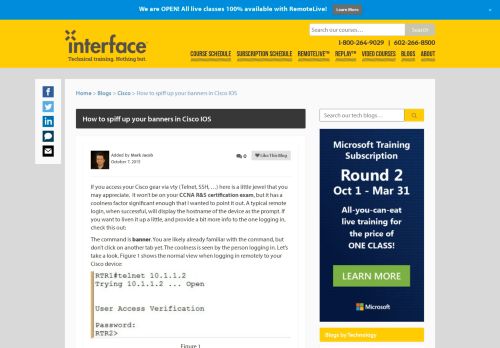 
                            8. How to spiff up your banners in Cisco IOS - Interface Technical Training