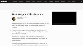 
                            9. How To Spot A Bitcoin Scam - Forbes