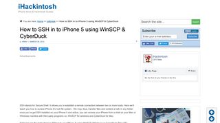 
                            10. How to SSH in to iPhone 5 using WinSCP & CyberDuck - iHackintosh
