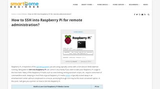 
                            8. How to SSH into Raspberry Pi for remote administration?