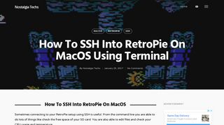 
                            3. How To SSH Into RetroPie On MacOS Using Terminal - Nostalgia Techs