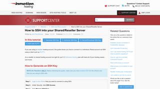 
                            6. How to SSH into your Shared/Reseller Server | InMotion Hosting