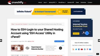 
                            5. How to SSH-Login to your Shared Hosting Account using 'SSH Access ...