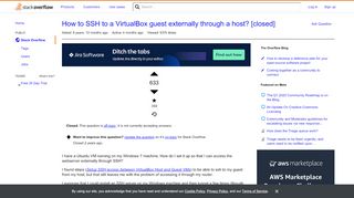
                            1. How to SSH to a VirtualBox guest externally through a host ...