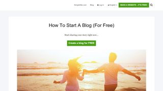 
                            5. How To Start A Blog (For Free) - SimpleSite Blog (EN) | Web Design ...