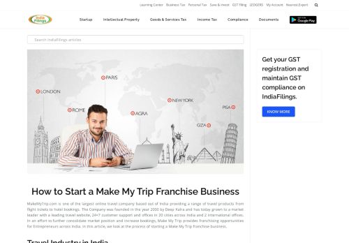 
                            10. How to Start a Make My Trip Franchise Business - IndiaFilings