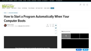 
                            11. How to Start a Program Automatically When Your Computer Boots