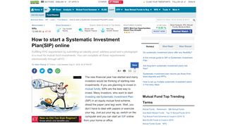 
                            3. ​How to start a SIP or Systematic Investment Plan online​