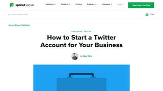 
                            12. How to Start a Twitter for Business Account | Sprout Social