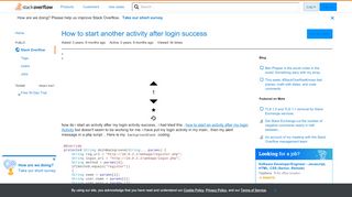 
                            2. How to start another activity after login success - Stack Overflow