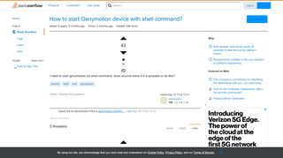 
                            9. How to start Genymotion device with shell command? - Stack Overflow