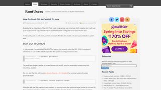 
                            3. How To Start GUI In CentOS 7 Linux - RootUsers