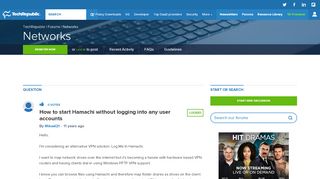 
                            7. How to start Hamachi without logging into any user accounts ...
