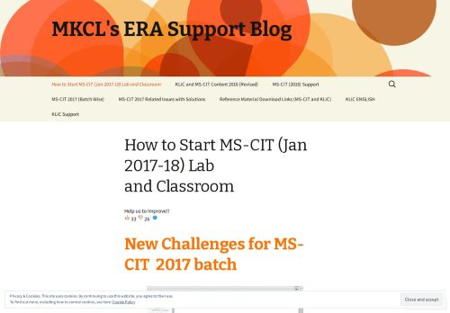 
                            7. How to Start MS-CIT (Jan 2017-18) Lab and Classroom | MKCL's ERA ...