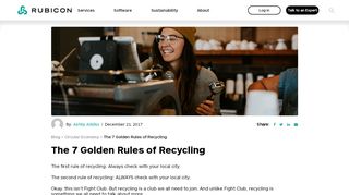 
                            13. How to Start Recycling: 7 Golden Rules | Rubicon Global