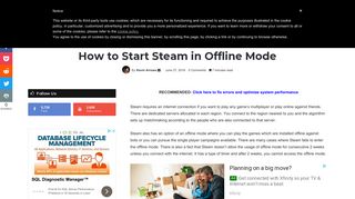 
                            10. How to Start Steam in Offline Mode - Appuals.com