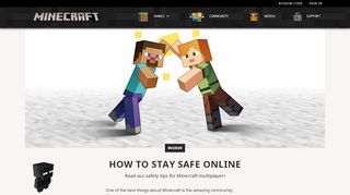 
                            4. How to Stay Safe Online | Minecraft