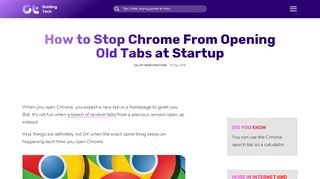 
                            11. How to Stop Chrome From Opening Old Tabs at Startup - Guiding Tech