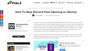 
                            10. How To Stop Discord from Opening on Startup - Appuals.com