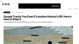 
                            9. How to Stop Google From Tracking Your Location | WIRED