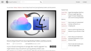 
                            8. How to Stop iCloud From Syncing Desktop Folders and Documents ...