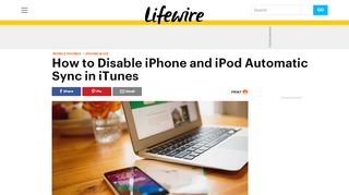 
                            10. How to Stop iPhone and iPod Auto-Syncing in iTunes - Lifewire