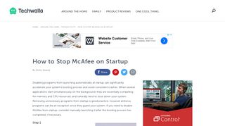 
                            12. How to Stop McAfee on Startup | Techwalla.com