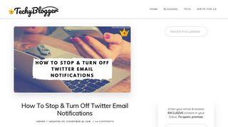 
                            1. How to Stop & Turn Off Twitter Email Notifications (2018 Edition ...