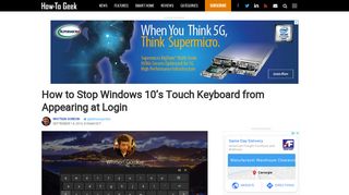 
                            10. How to Stop Windows 10's Touch Keyboard from Appearing at Login