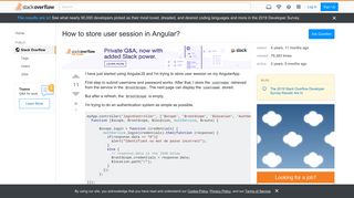 
                            12. How to store user session in Angular? - Stack Overflow