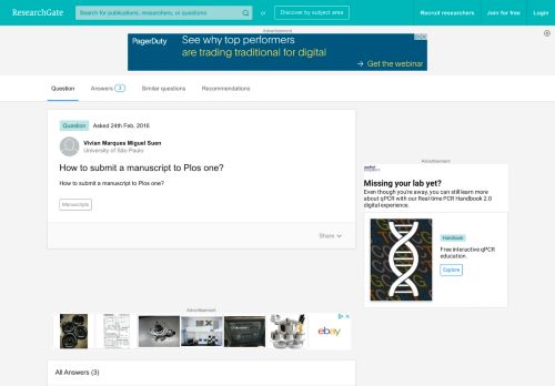 
                            5. How to submit a manuscript to Plos one? - ResearchGate