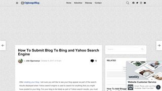 
                            9. How To Submit Blog To Bing and Yahoo Search Engine – OgbongeBlog