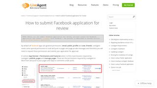 
                            11. How to submit Facebook application for review