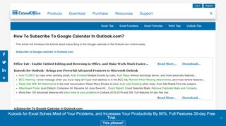 
                            11. How to subscribe to Google calendar in Outlook.com? - ExtendOffice